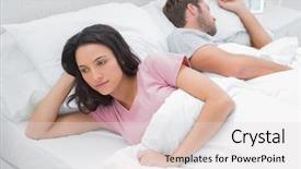  Presentation with next - Colorful slides enhanced with long distance relationship - pretty woman thinking in her backdrop and a  colored foreground