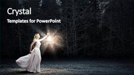  Presentation with white and black woman climbing ladders - Cool new presentation with long dress walking in night backdrop and a wine colored foreground