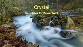  Presentation with park - Presentation theme with long-exposure-at-the-portuguese background and a tawny brown colored foreground