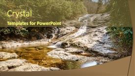 Presentation with blue ridge mountains - PPT layouts enhanced with long-exposure-image-of-bubbly background and a tawny brown colored foreground