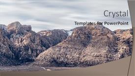  Presentation with las vegas nevada - Slide deck having long-exposure-of-red-rock background and a sky blue colored foreground