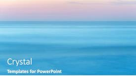  Presentation with pastel pink - PPT layouts featuring long-exposure-of-seascape background and a teal colored foreground