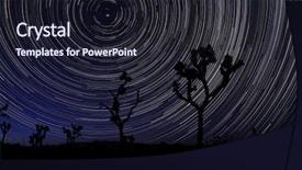  Presentation with joshua tree national park - Cool new slides with long exposure star trails backdrop and a wine colored foreground