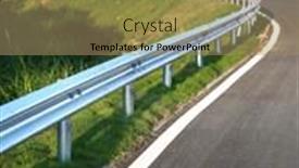  Presentation with gray - Slide deck with long-gray-metal-barrier-bump background and a coral colored foreground