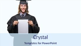  Presentation with cutout paper people standing around globe holding hands - Slide deck consisting of long hair holding blank paper background and a  colored foreground