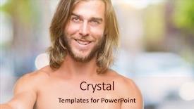  Presentation with long term planning - Presentation design having long hair showing sexy body background and a  colored foreground