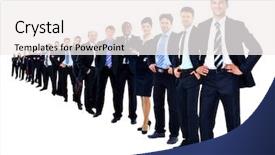  Presentation with group of wildlife crocodile isolated - Slide deck having long lines people waiting - business group in a row background and a white colored foreground