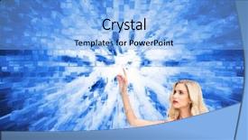  Presentation with elegant - Colorful presentation theme enhanced with long lines square - composite image of elegant blonde backdrop and a light blue colored foreground