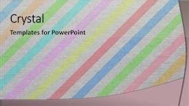  Presentation with partchment paper texture - Colorful presentation theme enhanced with long lines square - striped paper texture backdrop and a  colored foreground