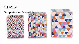  Presentation with bright white - Cool new PPT theme with long lines square - three bright graphic holders isolated backdrop and a white colored foreground