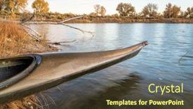  Presentation with fall lake - Cool new presentation design with kevlar - long narrow and fast racing backdrop and a tawny brown colored foreground