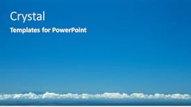  Presentation with band - Slides with long-narrow-band-of-cloud background and a gray colored foreground