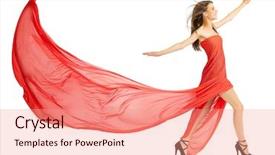  Presentation with normal - Audience pleasing PPT layouts consisting of long red cloth isolated normal backdrop and a coral colored foreground