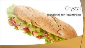  Presentation with red onion - PPT layouts having long sandwich with ham cheese tomatoes red onion and lettuce isolated on white another angle available background and a white colored foreground