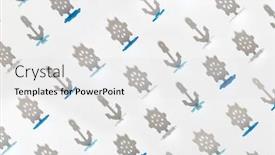  Presentation with anchors - Cool new PPT layouts with long-shadows-from-marine-symbols backdrop and a white colored foreground