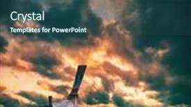  Presentation with hang - Slide set having long tailed boat ruea hang yao at sunrise in phuket thailand background and a ocean colored foreground