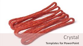  Presentation with sausages - Amazing presentation design having long-thin-kabanos-sausages-isolated backdrop and a lemonade colored foreground