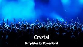  Presentation with motion - PPT theme with long time exposure motion blur background and a black colored foreground