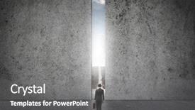  Presentation with way - Beautiful PPT theme featuring long way to go backdrop and a gray colored foreground