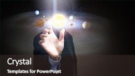  Presentation with planets - Slide deck having longitude - system of planets mixed media background and a dark gray colored foreground