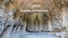  Presentation with indo china history maps - Slide set with longmen-grottoes-luayang-henan-china background and a coral colored foreground