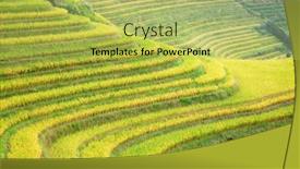  Presentation with rice terraces - Theme with longsheng-rice-terraces-dragon-s background and a yellow colored foreground