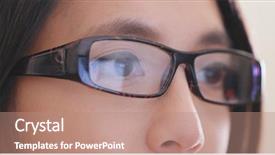  Presentation with look - Theme with look at the computer screen background and a coral colored foreground