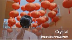  Presentation with lantern - Cool new PPT layouts with look at the red lantern backdrop and a tawny brown colored foreground