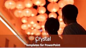  Presentation with lantern - Cool new presentation theme with look at the red lantern backdrop and a tawny brown colored foreground