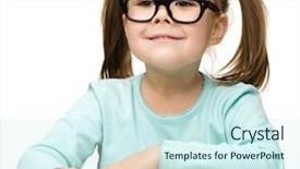  Presentation with black girl - Colorful presentation enhanced with look bible - happy little girl with book backdrop and a cool aqua colored foreground