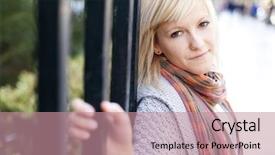  Presentation with girl mento - Theme enhanced with look good feel good - young beautiful portrait background and a  colored foreground