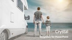  Presentation with togetherness - Slide set featuring look on the beautifull background and a gray colored foreground