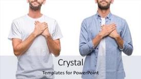  Presentation with womens health case study - Theme consisting of look over white isolated backgroud background and a light blue colored foreground