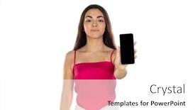  Presentation with black light - PPT layouts featuring lookie-hi-tech-light-phone background and a white colored foreground