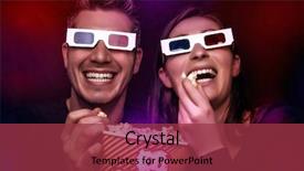  Presentation with movie - Slide deck consisting of looking a new blockbuster movie background and a red colored foreground