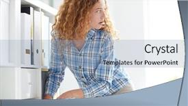  Presentation with seeking - Slides featuring looking around while seek background and a light blue colored foreground