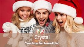  Presentation with red globe - PPT layouts enhanced with looking at a snow globe background and a coral colored foreground