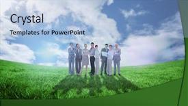  Presentation with cctv camera security system business - Cool new PPT layouts with looking at camera against green backdrop and a light blue colored foreground