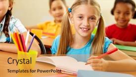  Presentation with security camera protection - PPT layouts consisting of looking at camera at lesson background and a yellow colored foreground