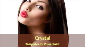  Presentation with beauty and fashion - Slide set featuring looking at camera long health background and a tawny brown colored foreground