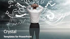  Presentation with stressed - Presentation theme having looking at drawings of multiple background and a dark gray colored foreground