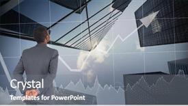  Presentation with composite panels cladding of buildings - PPT theme having looking at graphs and building background and a gray colored foreground