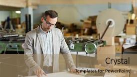  Presentation with smart - Amazing slide set having looking at one of technical backdrop and a coral colored foreground