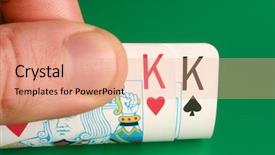  Presentation with cowboys - Amazing slide deck having looking at pocket kings cowboys during a poker game backdrop and a coral colored foreground