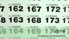  Presentation with raffle - Cool new theme with looking at raffle tickets backdrop and a mint green colored foreground