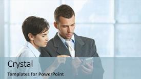  Presentation with lobby - PPT theme enhanced with looking at smart mobile phone background and a light blue colored foreground