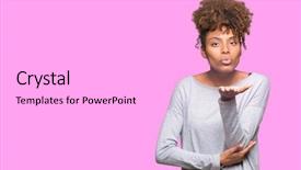  Presentation with african american sex - Slides having looking at the camera blowing background and a  colored foreground