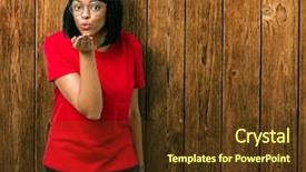  Presentation with african american sex - Audience pleasing PPT theme consisting of looking at the camera blowing backdrop and a tawny brown colored foreground