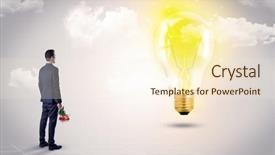  Presentation with what is thing used in looking for far object - Amazing PPT theme having looking at the globe courtesy backdrop and a cream colored foreground