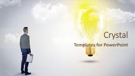  Presentation with what is thing used in looking for far object - Presentation having looking at the globe courtesy background and a cream colored foreground